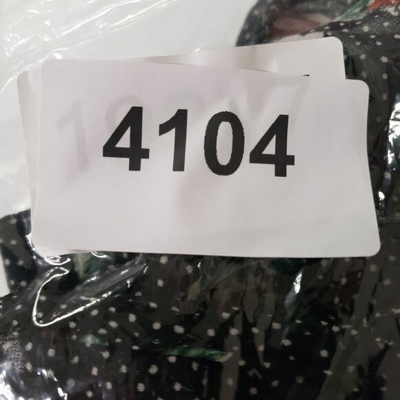 Torrid Womens Dark Floral Whimsigoth Ruffle Top Size 4X Black Sheer Romantic - Picture 9 of 10